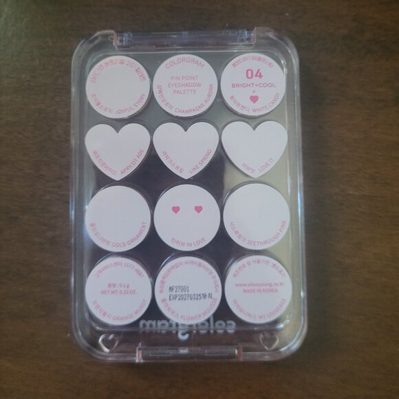 K-Beauty Colorgram Bright+Cool Pinpoint Eyeshadow Palette New Unused - Picture 2 of 2